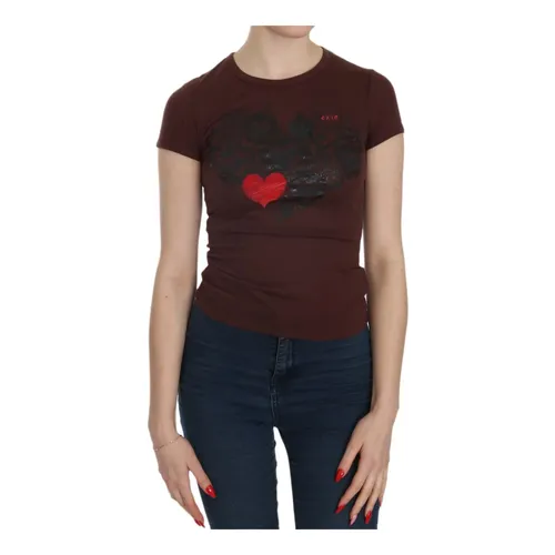 Exte - Tops > T-Shirts - Brown - Exte - Modalova