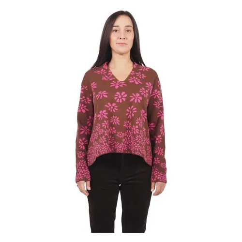 Knitwear > V-neck Knitwear - - Alessia Santi - Modalova