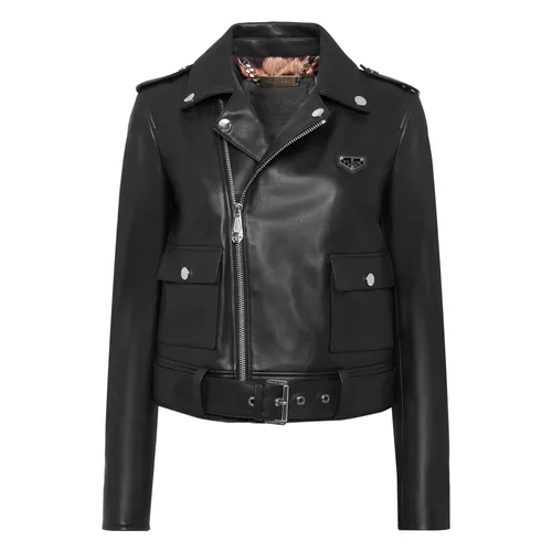 Jackets > Leather Jackets - - Philipp Plein - Modalova