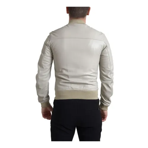 Jackets > Leather Jackets - - Dolce & Gabbana - Modalova