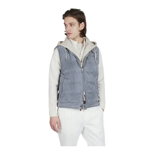 Eleventy - Jackets > Vests - Blue - Eleventy - Modalova