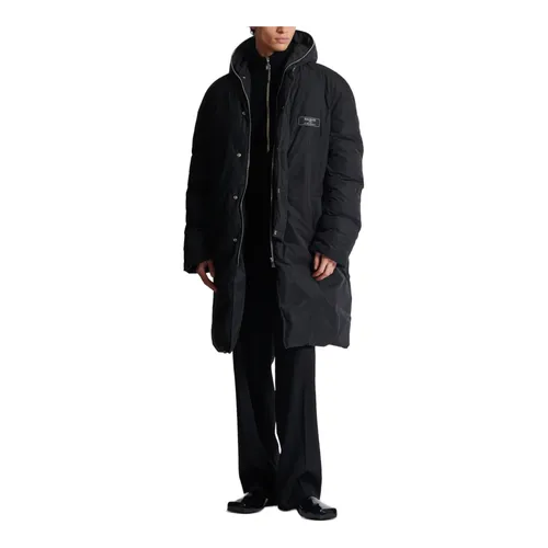 Balmain - Coats > Parkas - Black - Balmain - Modalova