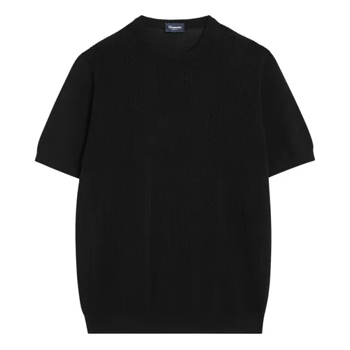 Drumohr - Tops > T-Shirts - Black - Drumohr - Modalova