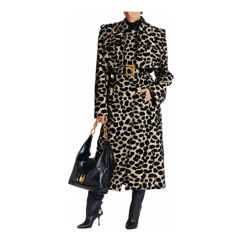 Coats > Trench Coats - - Balmain - Modalova