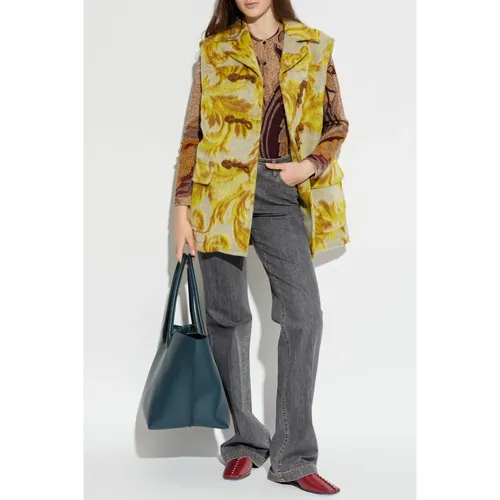 Etro - Jackets > Vests - Yellow - Etro - Modalova