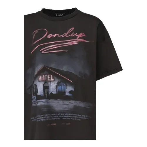 Dondup - Tops > T-Shirts - Black - Dondup - Modalova
