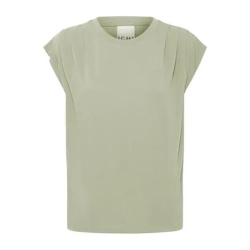 Ichi - Tops > T-Shirts - Green - Ichi - Modalova