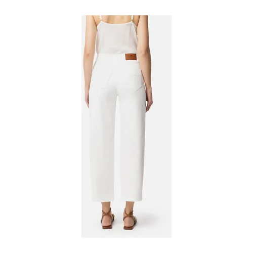 Trousers > Cropped Trousers - - Elisabetta Franchi - Modalova