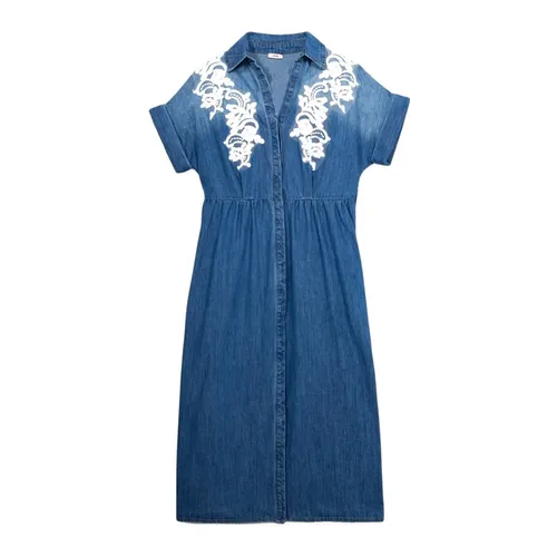 Dresses > Day Dresses > Midi Dresses - - Oltre - Modalova