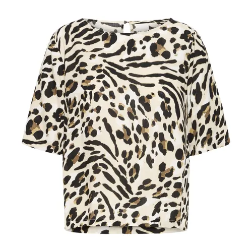 Ichi - Tops > T-Shirts - Beige - Ichi - Modalova