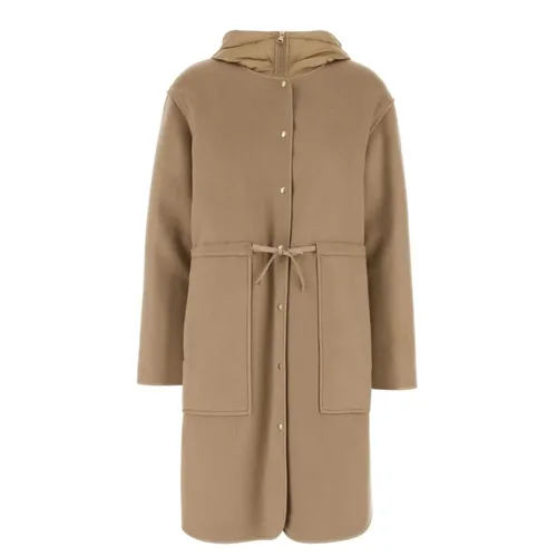 Moncler - Coats > Parkas - Brown - Moncler - Modalova