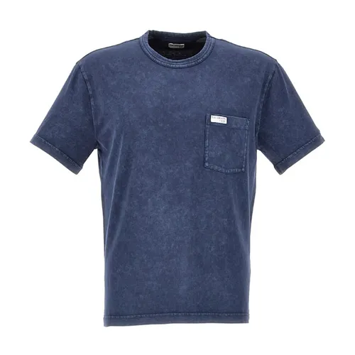 Fay - Tops > T-Shirts - Blue - Fay - Modalova