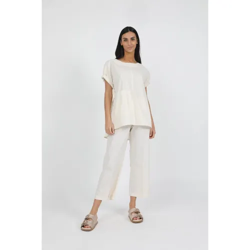 Trousers > Cropped Trousers - - MeiMeiJ - Modalova