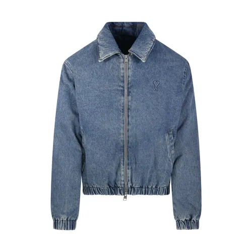 Jackets > Denim Jackets - - Ami Paris - Modalova