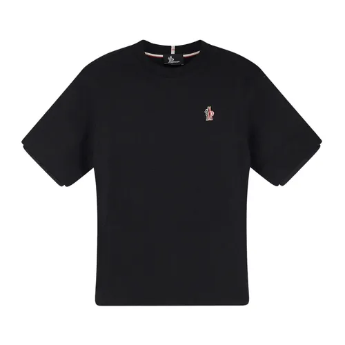 Moncler - Tops > T-Shirts - Black - Moncler - Modalova