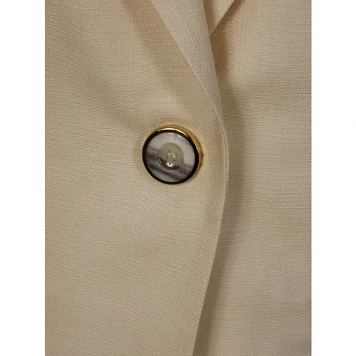 Pinko - Jackets > Blazers - White - Pinko - Modalova