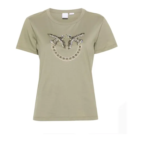 Pinko - Tops > T-Shirts - Green - Pinko - Modalova