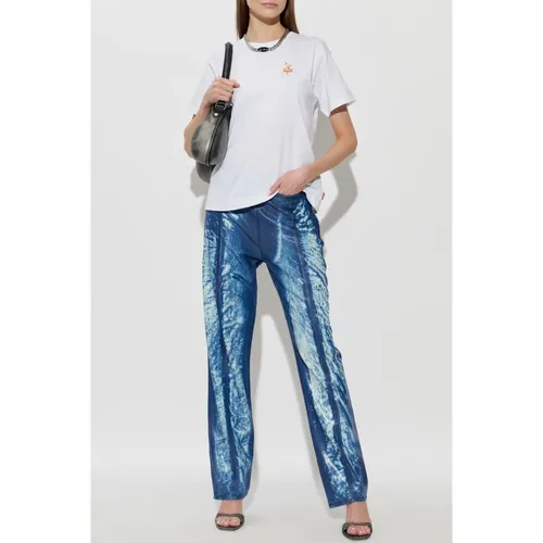 Diesel - Tops > T-Shirts - White - Diesel - Modalova