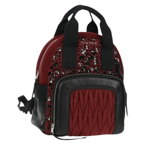 Pre-owned > Pre-owned Bags > Pre-owned Backpacks - - Miu Miu Pre-owned - Modalova