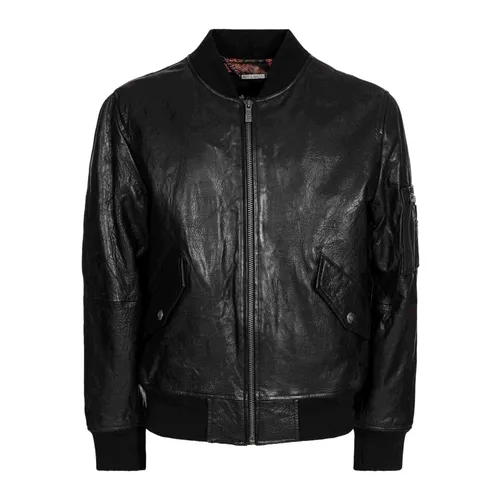 Jackets > Leather Jackets - - Just Cavalli - Modalova