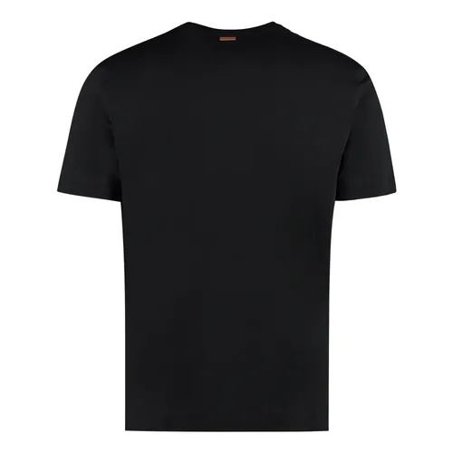Zegna - Tops > T-Shirts - Black - Zegna - Modalova