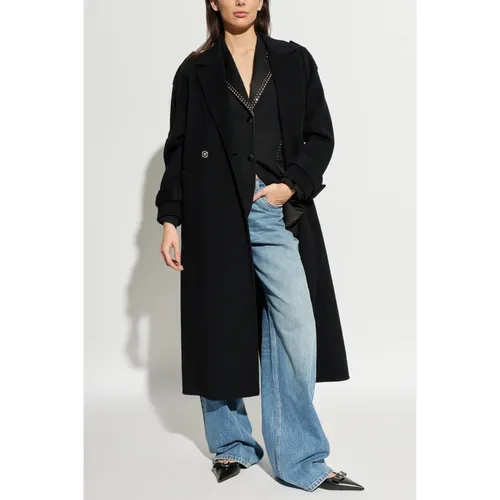 Coats > Double-Breasted Coats - - Versace - Modalova