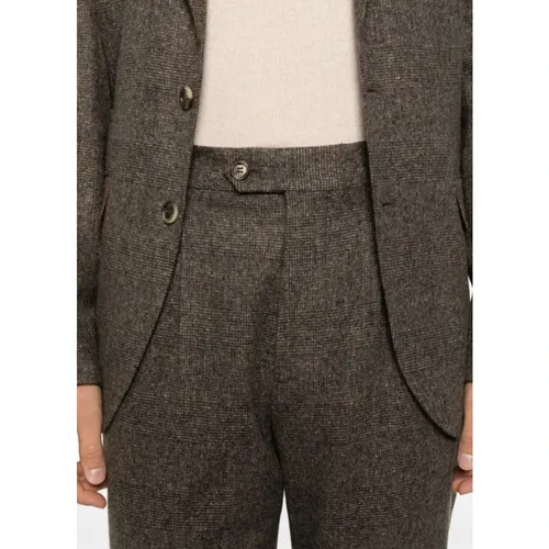 Suits > Suit Sets > Single Breasted Suits - - Brunello Cucinelli - Modalova