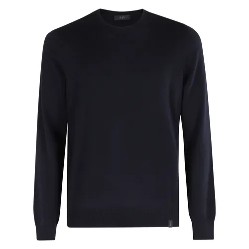 Knitwear > Round-neck Knitwear - - Fay - Modalova