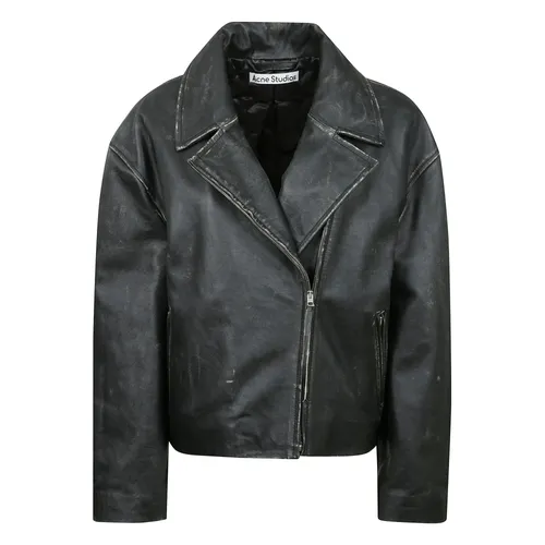 Jackets > Leather Jackets - - Acne Studios - Modalova