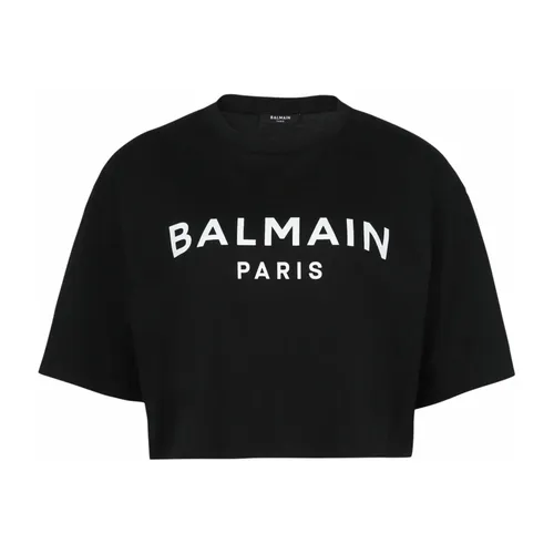 Balmain - Tops > T-Shirts - Black - Balmain - Modalova