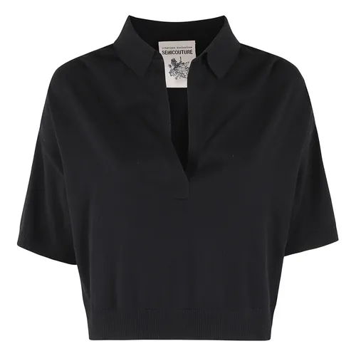Tops > Polo Shirts - - Semicouture - Modalova