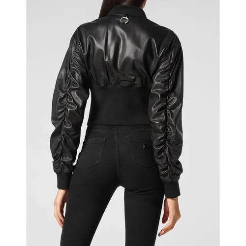 Jackets > Leather Jackets - - Philipp Plein - Modalova