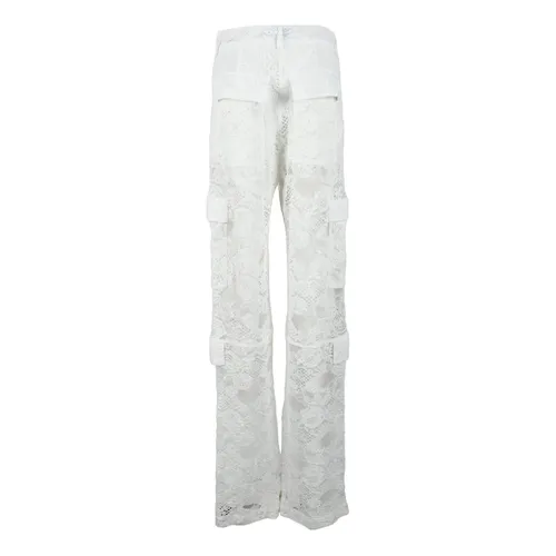 Trousers > Straight Trousers - - Msgm - Modalova