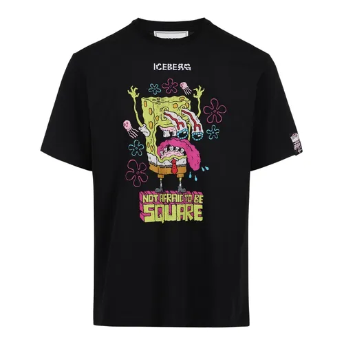 Iceberg - Tops > T-Shirts - Black - Iceberg - Modalova