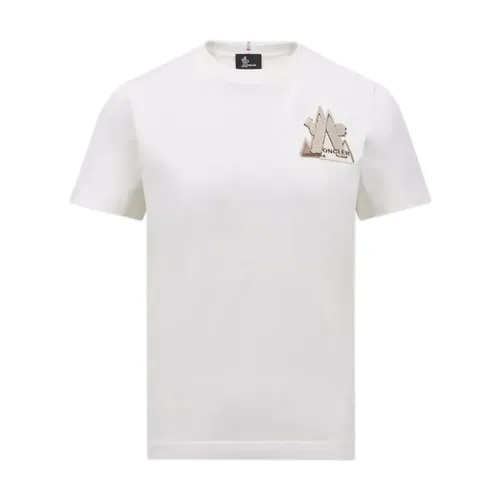 Moncler - Tops > T-Shirts - White - Moncler - Modalova