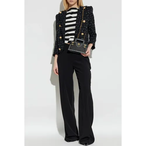 Trousers > Straight Trousers - - Balmain - Modalova