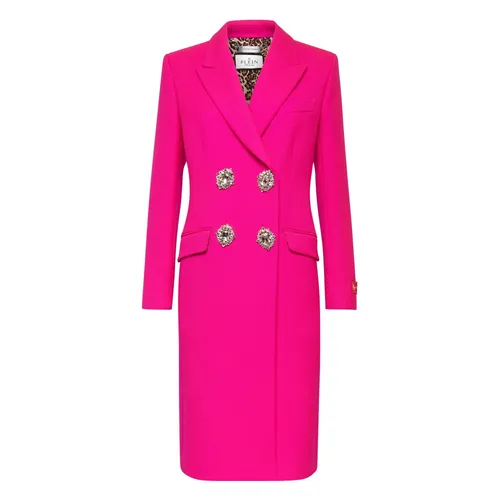 Coats > Double-Breasted Coats - - Philipp Plein - Modalova