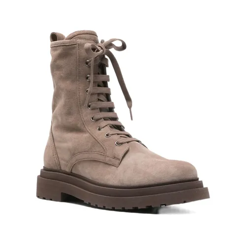 Shoes > Boots > Lace-up Boots - - Brunello Cucinelli - Modalova