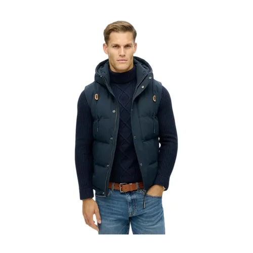 Superdry - Jackets > Vests - Blue - Superdry - Modalova