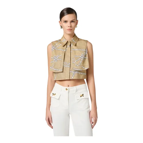 Blouses & Shirts > Shirts - - Elisabetta Franchi - Modalova