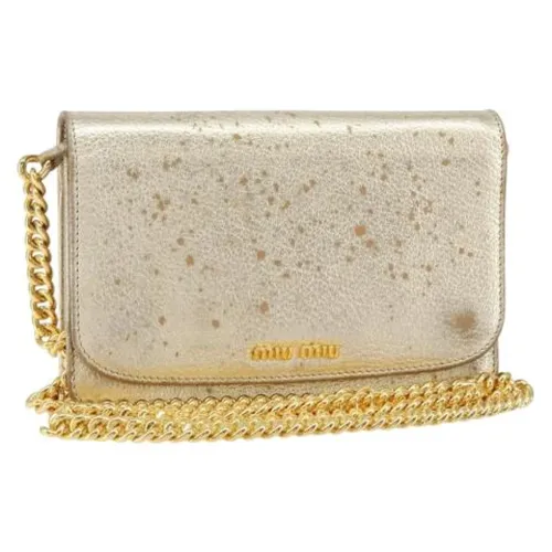 Pre-owned > Pre-owned Bags > Pre-owned Clutches - - Miu Miu Pre-owned - Modalova