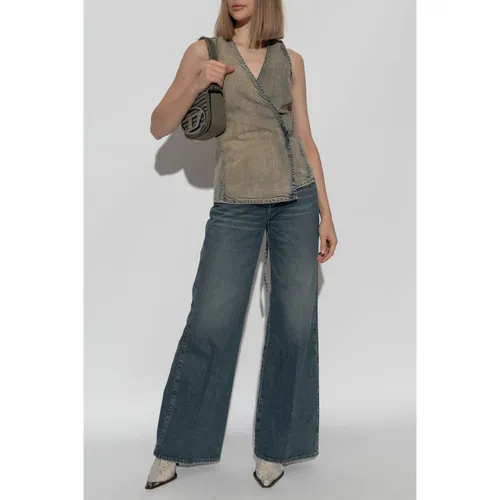 Diesel - Jackets > Vests - Gray - Diesel - Modalova