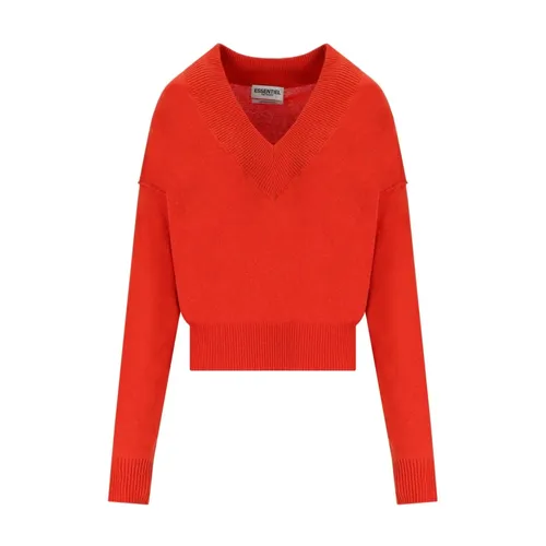 Knitwear > V-neck Knitwear - - Essentiel Antwerp - Modalova