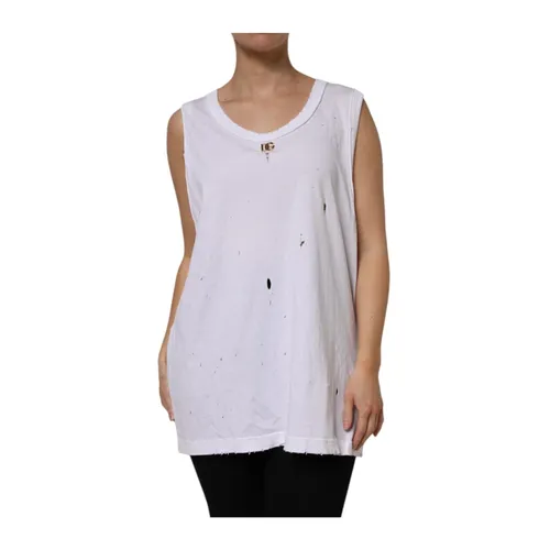 Tops > Sleeveless Tops - - Dolce & Gabbana - Modalova