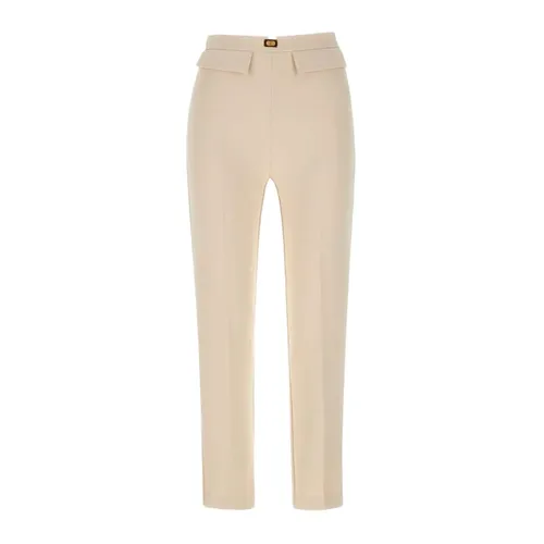 Trousers > Cropped Trousers - - Elisabetta Franchi - Modalova