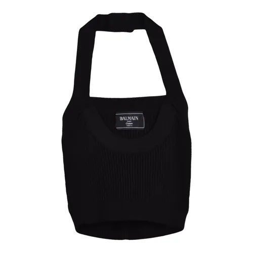 Tops > Sleeveless Tops - - Balmain - Modalova