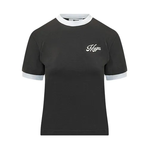 Msgm - Tops > T-Shirts - Black - Msgm - Modalova