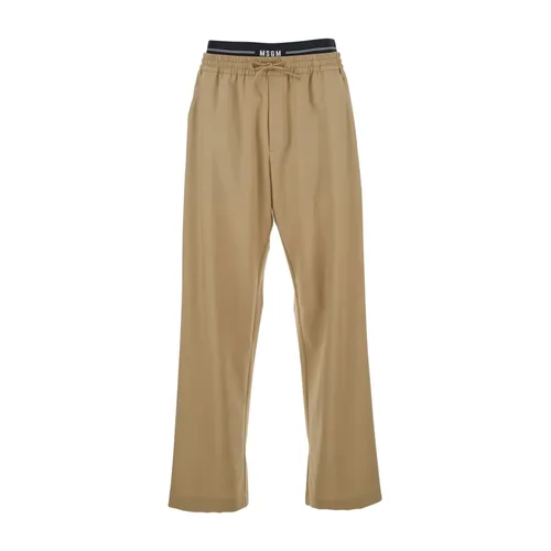 Trousers > Straight Trousers - - Msgm - Modalova