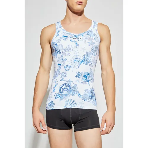 Tops > Sleeveless Tops - - Versace - Modalova