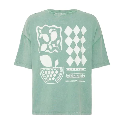 Ichi - Tops > T-Shirts - Green - Ichi - Modalova